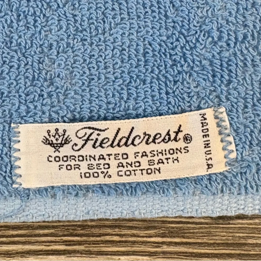 Blue Vintage Wash Cloths (8) Two Hand Towels MCM Granny Core Cottage Core Mixed